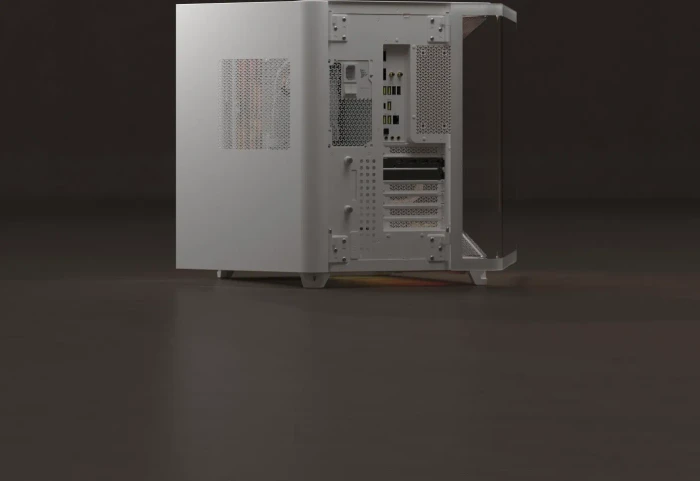 Corsair Air 5400 RS-R ARGB White, weiß, Glasfenster