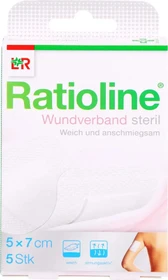 Lohmann & Rauscher Ratioline Wundverband steril, 5 x 7cm, 5 Stück