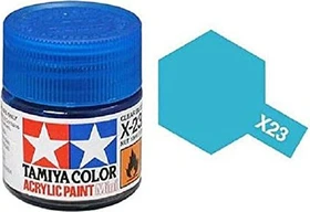 Tamiya Acrylic Paint X-23 clear blue, 10ml