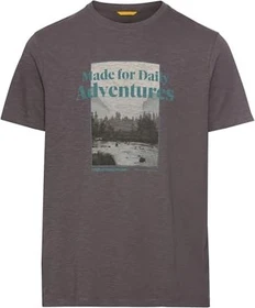 Camel Active Print Organic Cotton T-Shirt kurzarm grau (Herren)