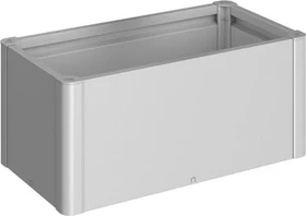 Biohort Pflanzbeet Belvedere 100Mini Hochbeet 102x53cm silber-metallic