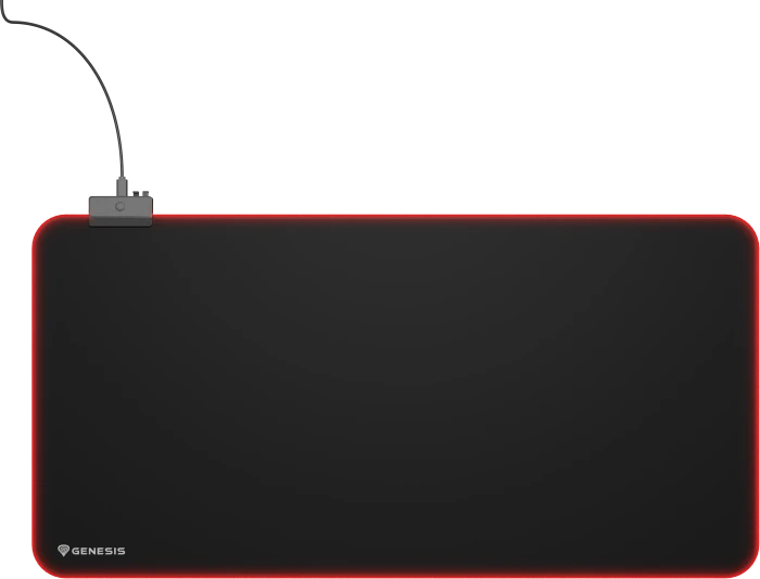 Genesis Boron 500 XXL RGB Gaming Mousepad, 800x400mm, schwarz