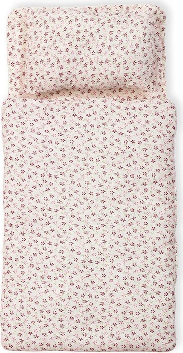 Pinolino Puppenbettzeug für Puppenwagen und Puppenbetten Blümchen 3-tlg. rosa