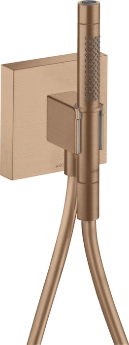 Hansgrohe Axor Starck Portereinheit 120/120 mit Stabhandbrause 2jet brushed red gold