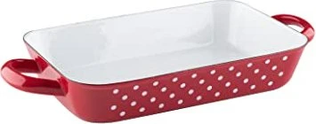 Riess Country Pünktchen Rot Bratpfanne 26x17cm