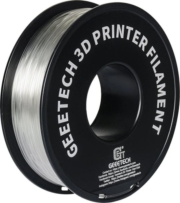 Geeetech PLA, transparent, Spule, 1.75mm, 1.00kg