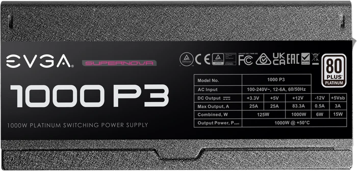 EVGA SuperNOVA P3 1000 1000W, ATX