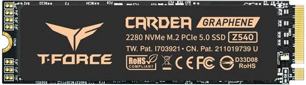 TeamGroup T-Force Cardea Z540 2TB, M.2 2280 / M-Key / PCIe 5.0 x4, Kühlkörper