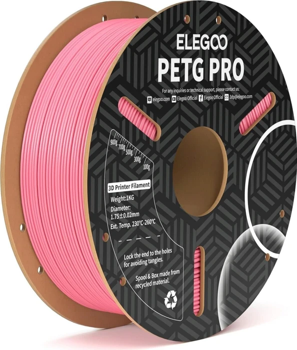 Elegoo PETG Pro, rosa, Spule, 1.75mm, 1.00kg