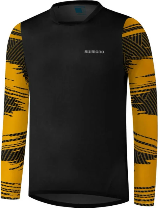 Shimano Myoko Trikot langarm gelb (Herren)