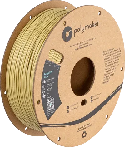Polymaker PolyLite PLA, beige, Spule, 1.75mm, 1.00kg