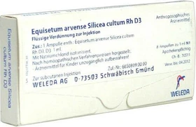 Weleda Equisetum arvense silicea cultum Rh D3 Ampullen, 8 Stück