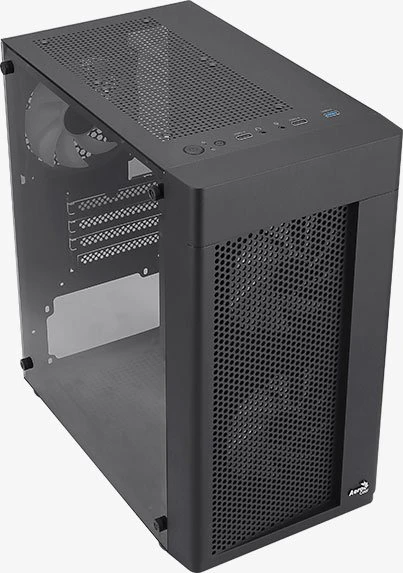 AeroCool Hexform, inkl. 3x Lüfter, Lüfter LED RGB, Glasfenster