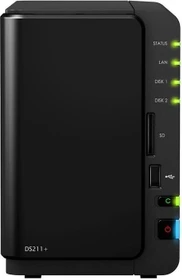 Synology DiskStation DS211+, 512MB RAM, 1x RJ-45 1000Base-T, 3x USB-A 2.0