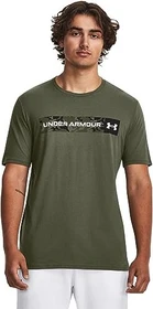 Under Armour Camo Chest Stripe Funktionsshirt kurzarm marine od green/black/white (Herren)