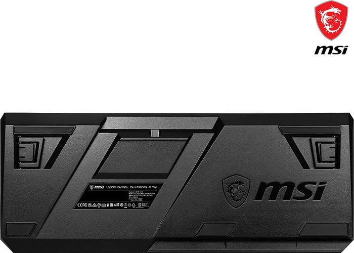 MSI Vigor GK50 Low Profile TKL, LEDs RGB, Kailh Choc LOW PROFILE WHITE, USB, DE