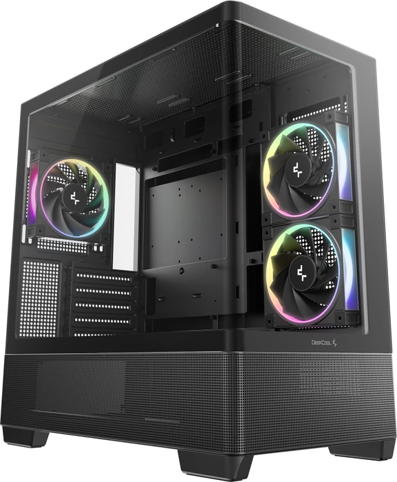 DeepCool CG380U 3F, schwarz, Glasfenster