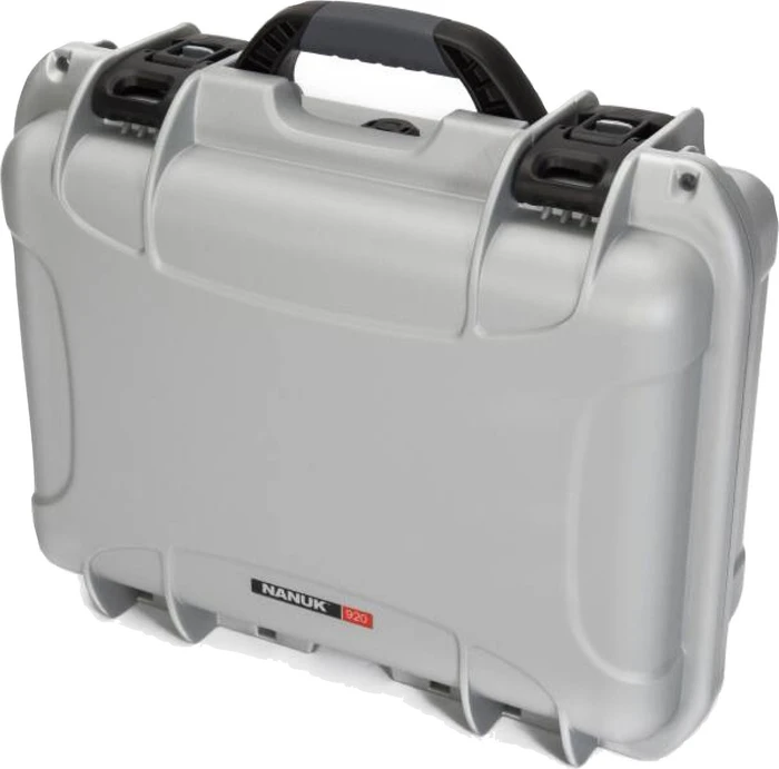 Nanuk 920 Schutzkoffer mit Trennwand + Deckel Organizer silber