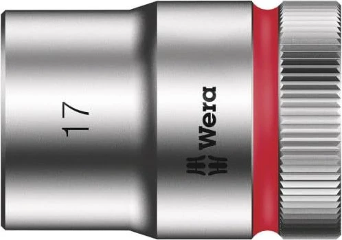 Wera 8790 HMC Zyklop Außensechskant Steckschlüssel 1/2", 17x37mm