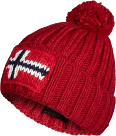 Napapijri Semiury Bommel Beanie rot goji