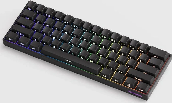 Akko MonsGeek FUN60 Pro HE, schwarz, LEDs RGB, hot-swap, Akko Glare Magnetic, USB, US