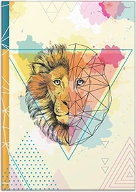 RNK-Verlag Lion Notizbuch, A4, glatt, Hardcover, 96 Blatt
