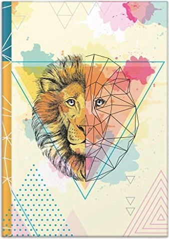RNK-Verlag Lion Notizbuch, A4, glatt, Hardcover, 96 Blatt