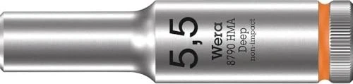 Wera 8790 HMA Deep Außensechskant Steckschlüssel 1/4", 5.5x50mm