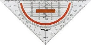 Aristo GEOCollege Geodreieck 25cm, mit Griff, transparent