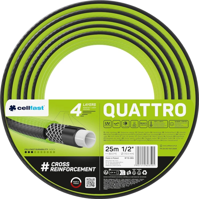 Cellfast Quattro Gartenschlauch 1/2", 25m (10-065)