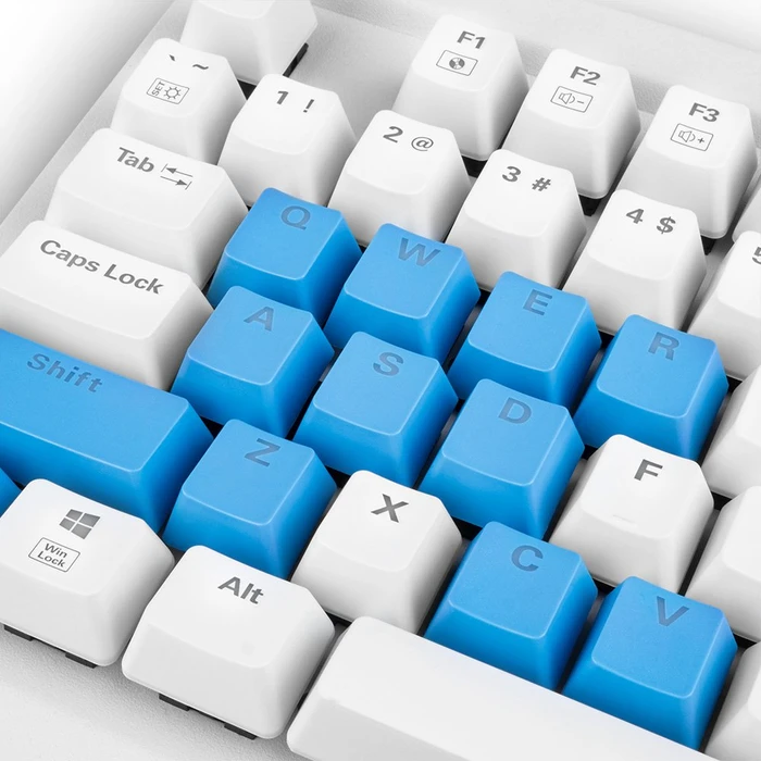 Sharkoon Skiller SAC14 Keycap Set, Kunststoff (PBT) Double-Shot, blau, 14 Tasten