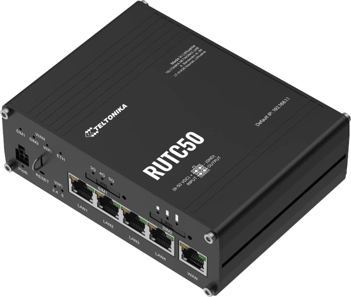 Teltonika RUTC50, Router, eSIM, 5G