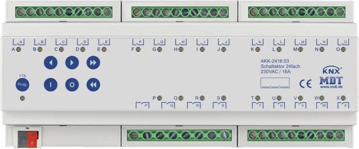 MDT Schaltaktor AKK Kompakt 24-fach, 12TE REG, 16A