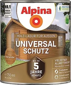 Alpina Farben Universal-Schutz Holz-Lasur außen palisander, 750ml