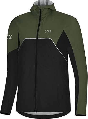 Gore Wear R7 Partial Gore-Tex Infinium Laufjacke black/utility green (Damen)