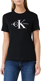 Calvin Klein Monogramm T-Shirt kurzarm ck black (Damen)