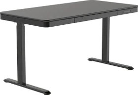 Activejet ET119W-C elektrisch höhenverstellbarer Sitz-Steh-Schreibtisch 140x70cm schwarz/schwarz
