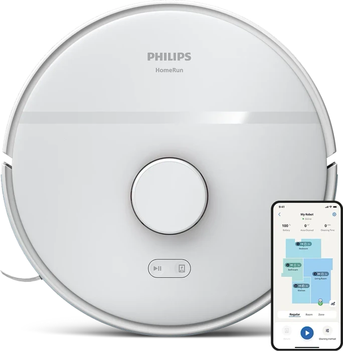 Philips XU2000/20 HomeRun 2000 Series Saug-/Wischroboter weiß