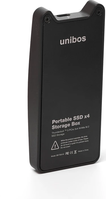 unibos Portable SSD x4 Storage Box, Thunderbolt 3 / USB-C 3.1