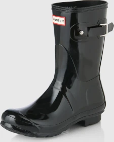 Hunter Boots Original Short Gloss Wellington schwarz (Damen)