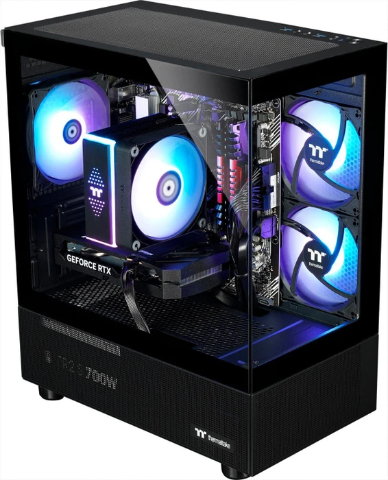Thermaltake FTW A-Line Air, Black, Ryzen 7 5700X, 16GB RAM, 500GB SSD, GeForce RTX 5060