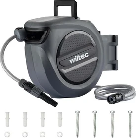 Wiltec XPOtool Automatik Wand-Schlauchbox, 15m