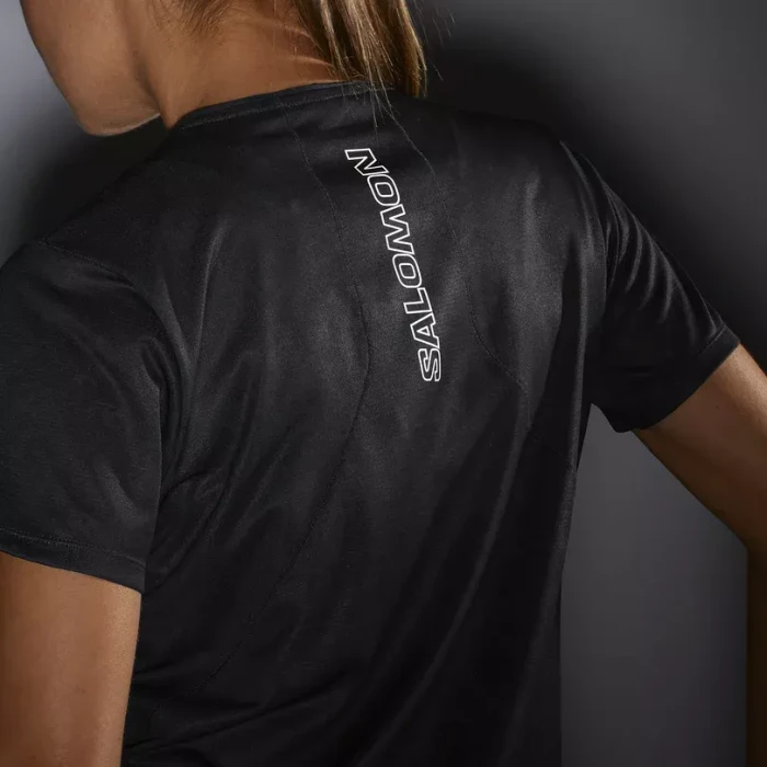 Salomon Sense Aero Laufshirt kurzarm periscope/deep black (Damen)