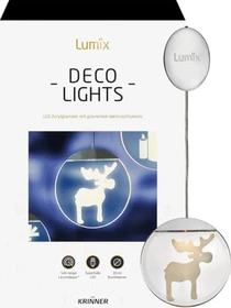 Krinner Lumix Deco Lights Elch Fensterbild LED warmweiß