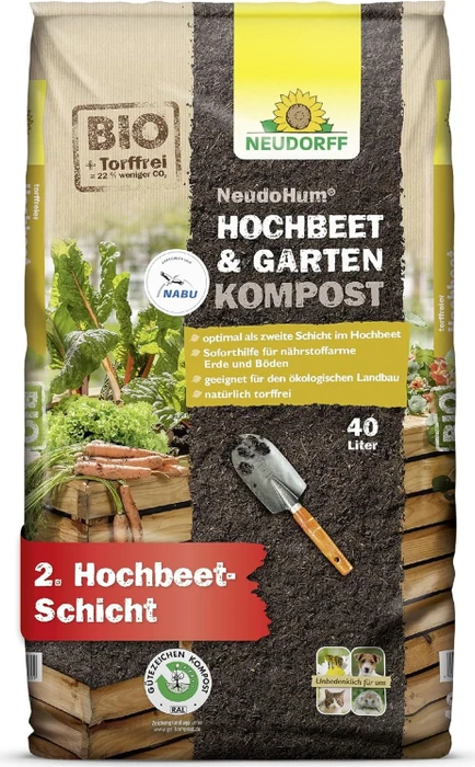 Neudorff NeudoHum Hochbeet- & GartenKompost, 40l