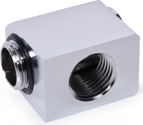 Alphacool Low Profile ES L-Verbinder drehbar G1/4" AG auf G1/4" IG, chrome