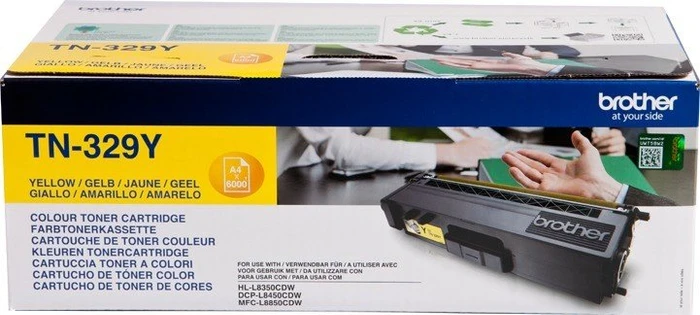Brother Toner TN-329YTWIN gelb hohe Kapazität, 2er-Pack