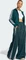 adidas Adicolor Satin Wide Leg Trainingshose lang aurora ivy/white (Damen) Vorschaubild