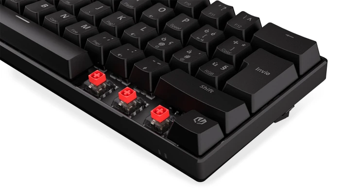 Endorfy Thock Compact Wireless Red, LEDs RGB, hot-swap, Kailh Box RED, USB/Bluetooth, IT