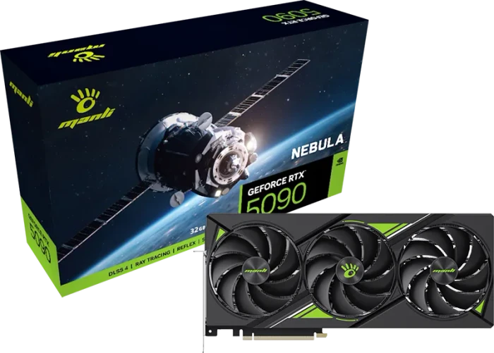 Manli Nebula GeForce RTX 5090, 32GB GDDR7, HDMI, 3x DP